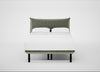 Aria Bed Double / Nova Velluto Bilbao / Black