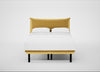 Aria Bed Double / Nova Velluto Corn / Black
