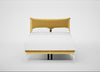 Aria Bed Double / Nova Velluto Corn / Chrome