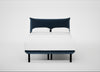Aria Bed Double / Nova Velluto French Navy / Black