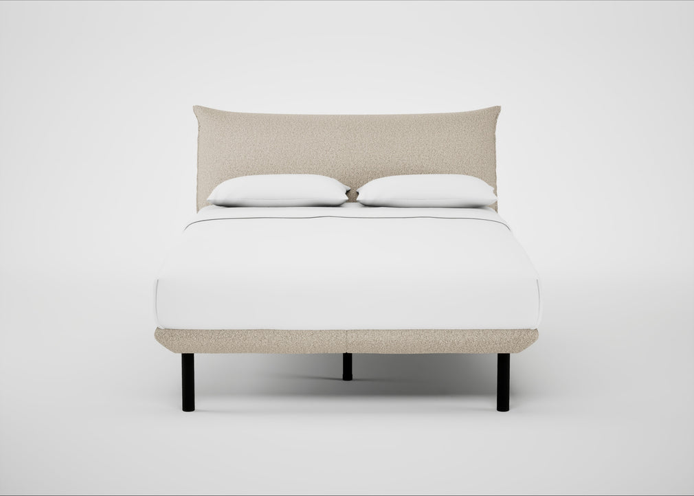 Aria Bed King / Nova Boucle Oat / Black