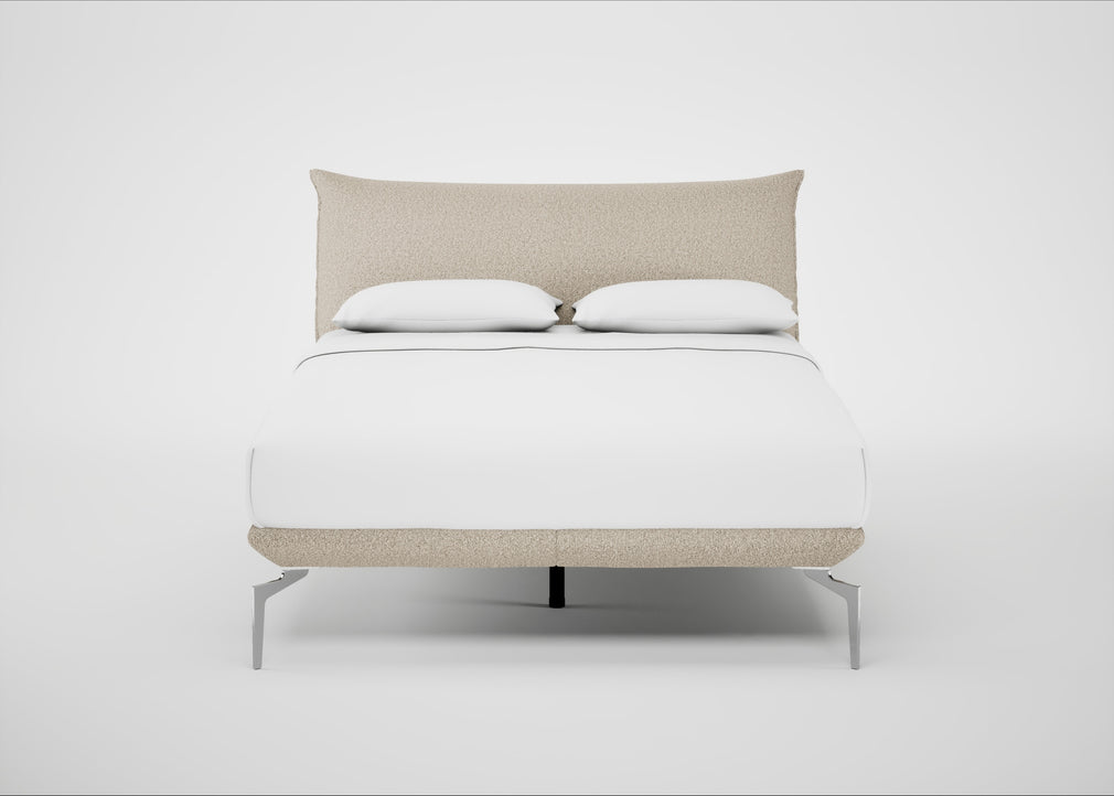 Aria Bed King / Nova Boucle Oat / Chrome