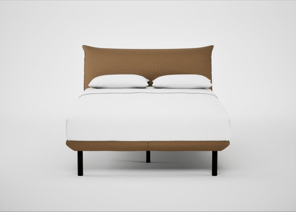 Aria Bed King / Siena Cotton Clay / Black
