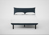 Aria Bed King / Siena Cotton Deep Sea / Black