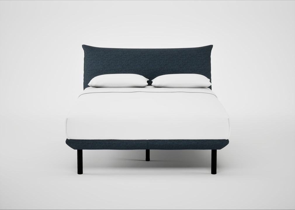 Aria Bed King / Siena Cotton Deep Sea / Black
