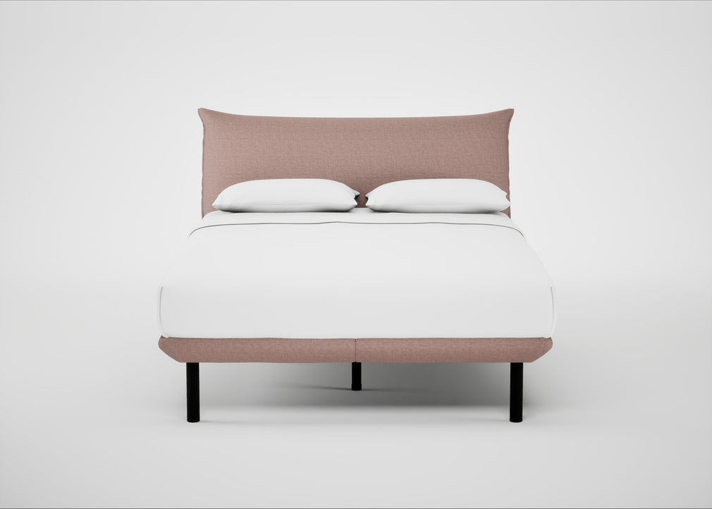 Aria Bed King / Siena Cotton Dusky Pink / Black