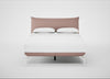 Aria Bed King / Siena Cotton Dusky Pink / Chrome