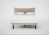 Aria Bed King / Nova Velluto Almond / Black