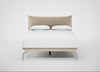 Aria Bed King / Nova Velluto Almond / Chrome