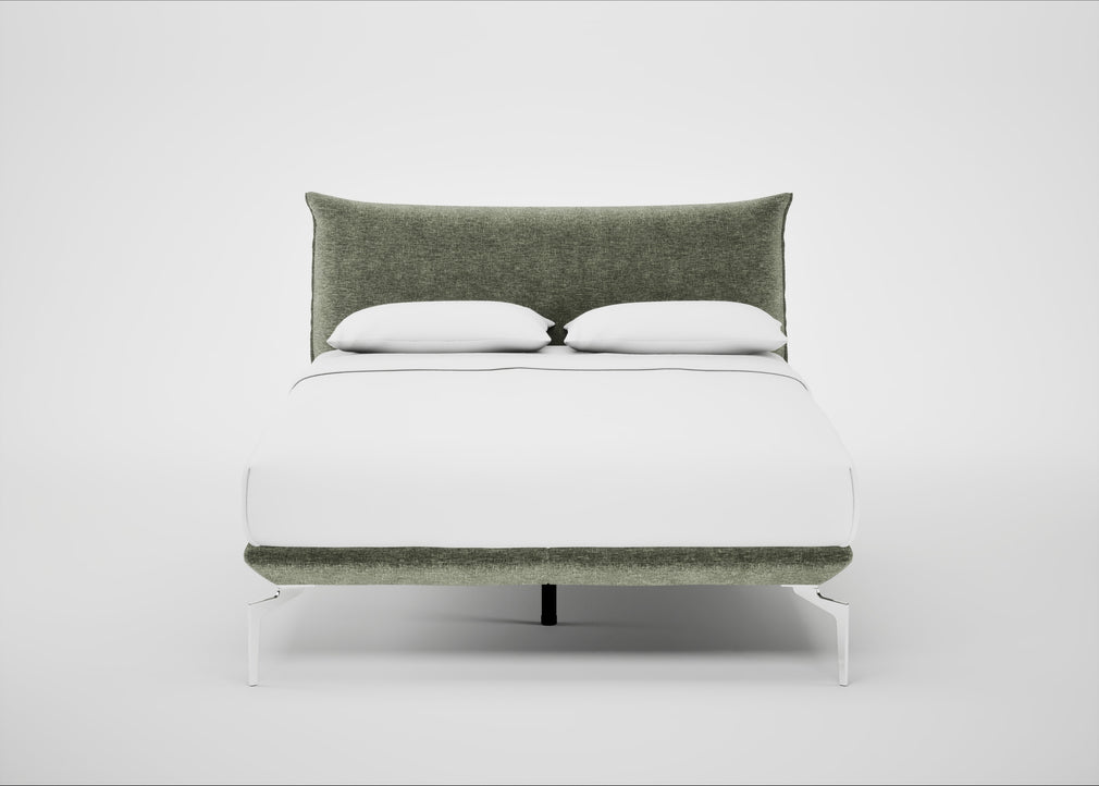 Aria Bed King / Nova Velluto Bilbao / Chrome
