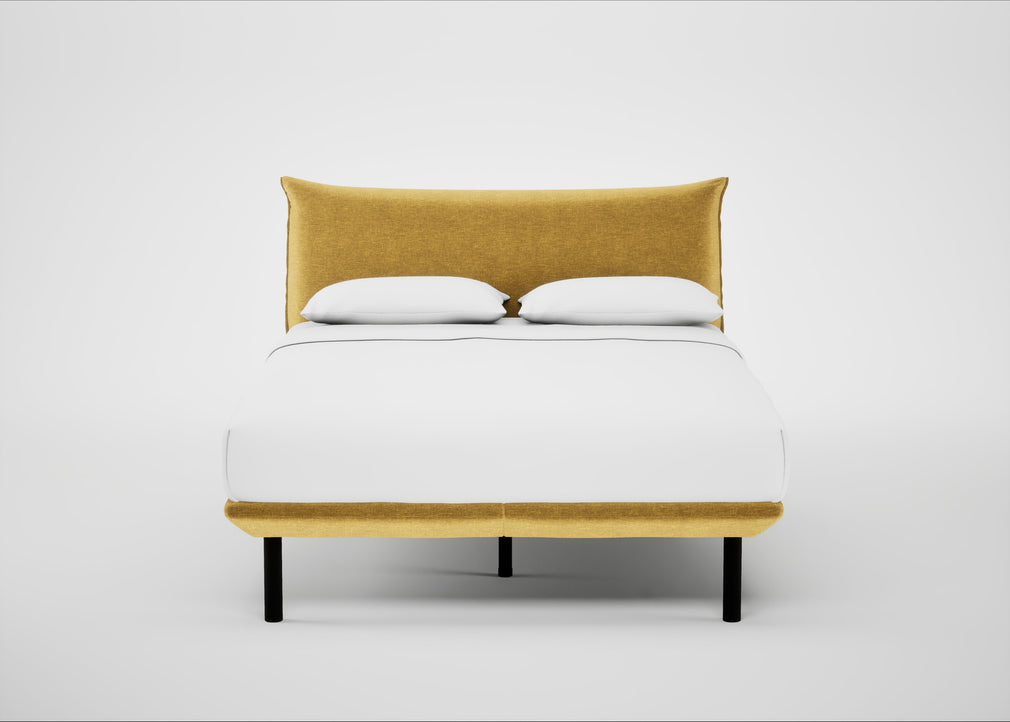 Aria Bed King / Nova Velluto Corn / Black