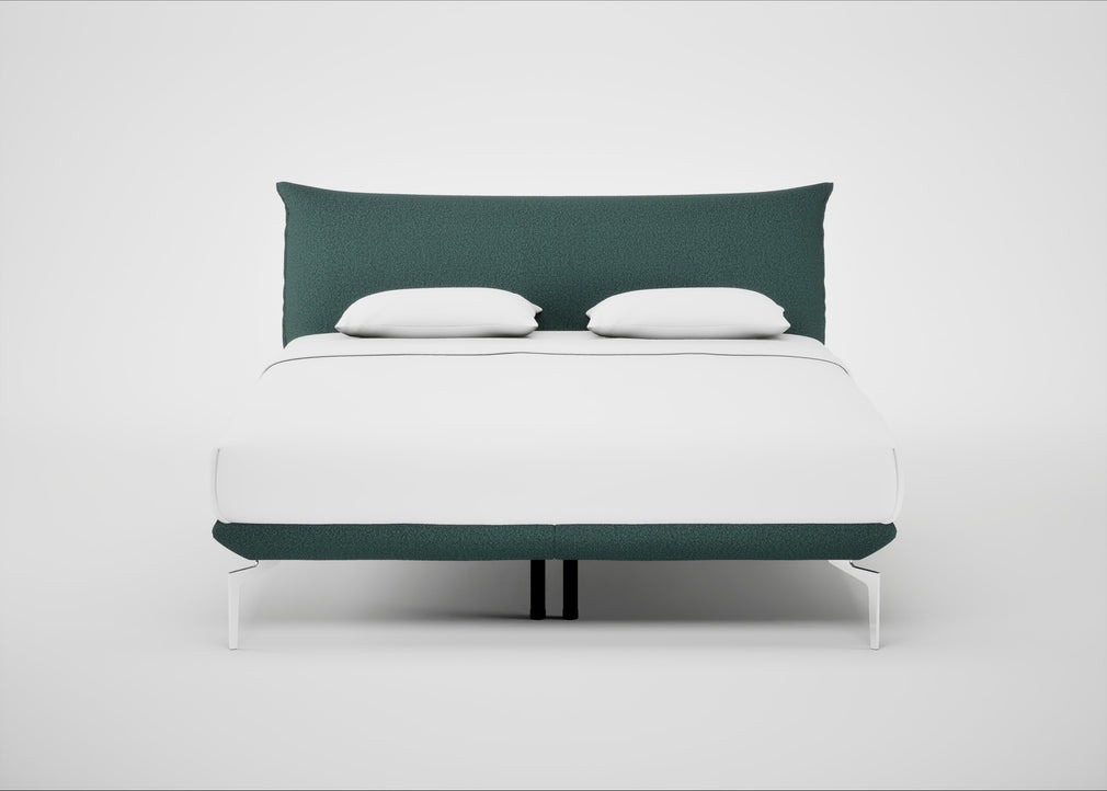 Aria Bed Super King / Nova Boucle Sherpa / Chrome