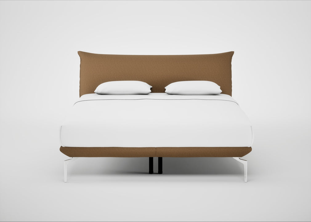 Aria Bed Super King / Siena Cotton Clay / Chrome