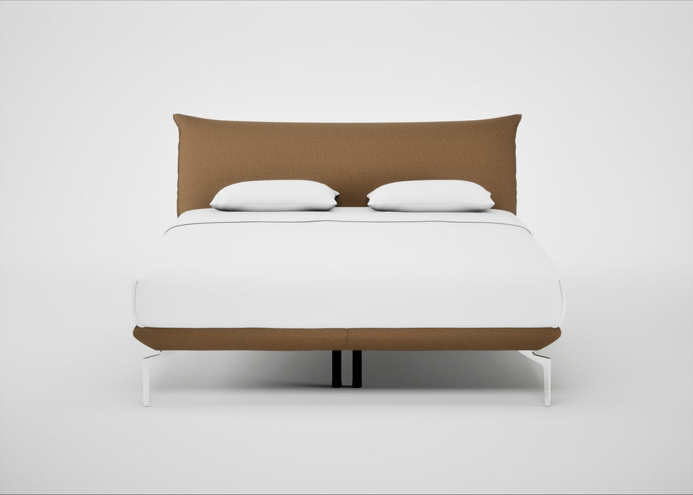 Aria Bed Super King / Siena Cotton Clay / Chrome