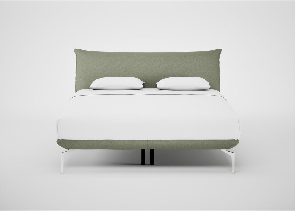 Aria Bed Super King / Siena Cotton Pistachio / Chrome