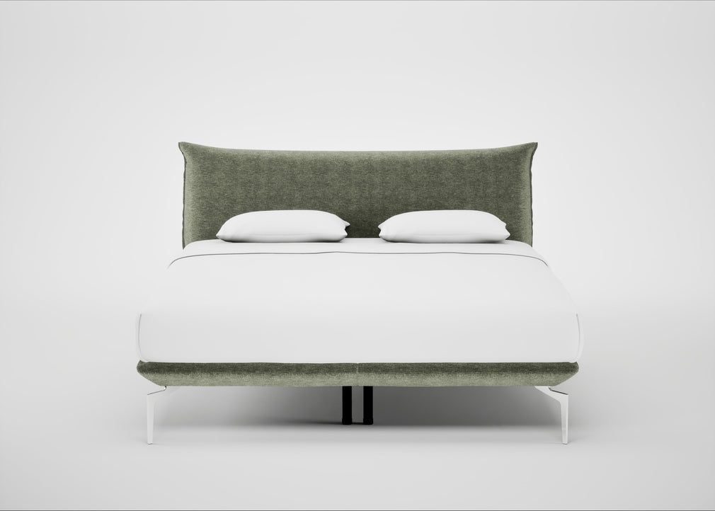 Aria Bed Super King / Nova Velluto Bilbao / Chrome