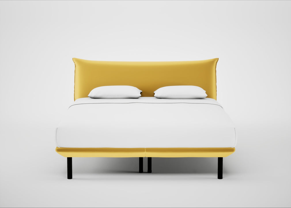 Aria Bed Super King / Nova Velluto Corn / Black
