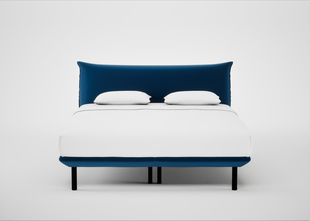 Aria Bed Super King / Nova Velluto French Navy / Black