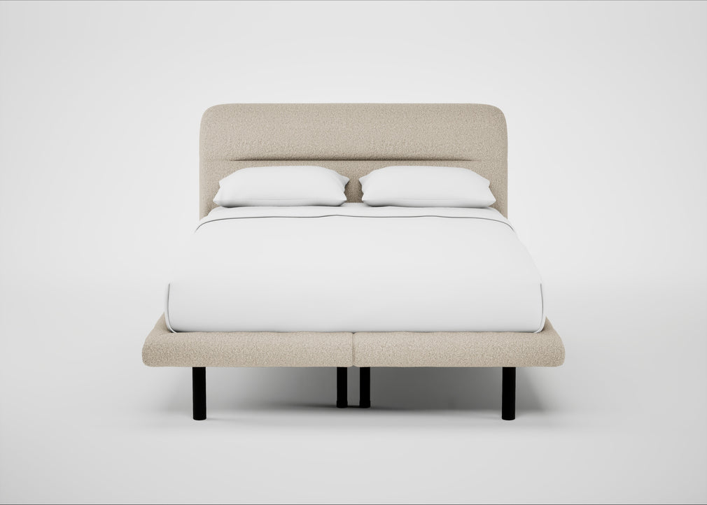 Gia Bed Double / Nova Boucle Oat / Black