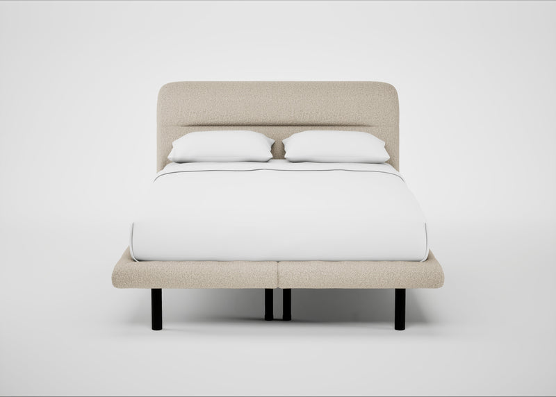 Gia Bed Double / Nova Boucle Oat / Black