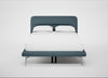 Gia Bed Double / Nova Boucle Oxford Blue / Chrome