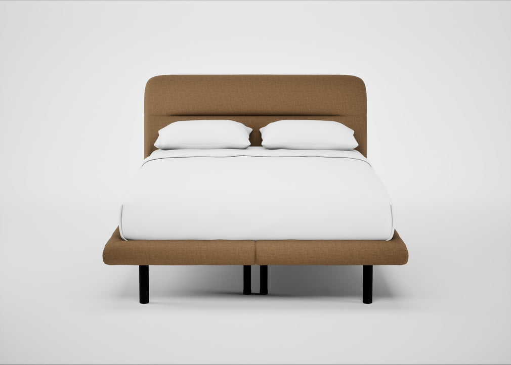 Gia Bed Double / Siena Cotton Clay / Black