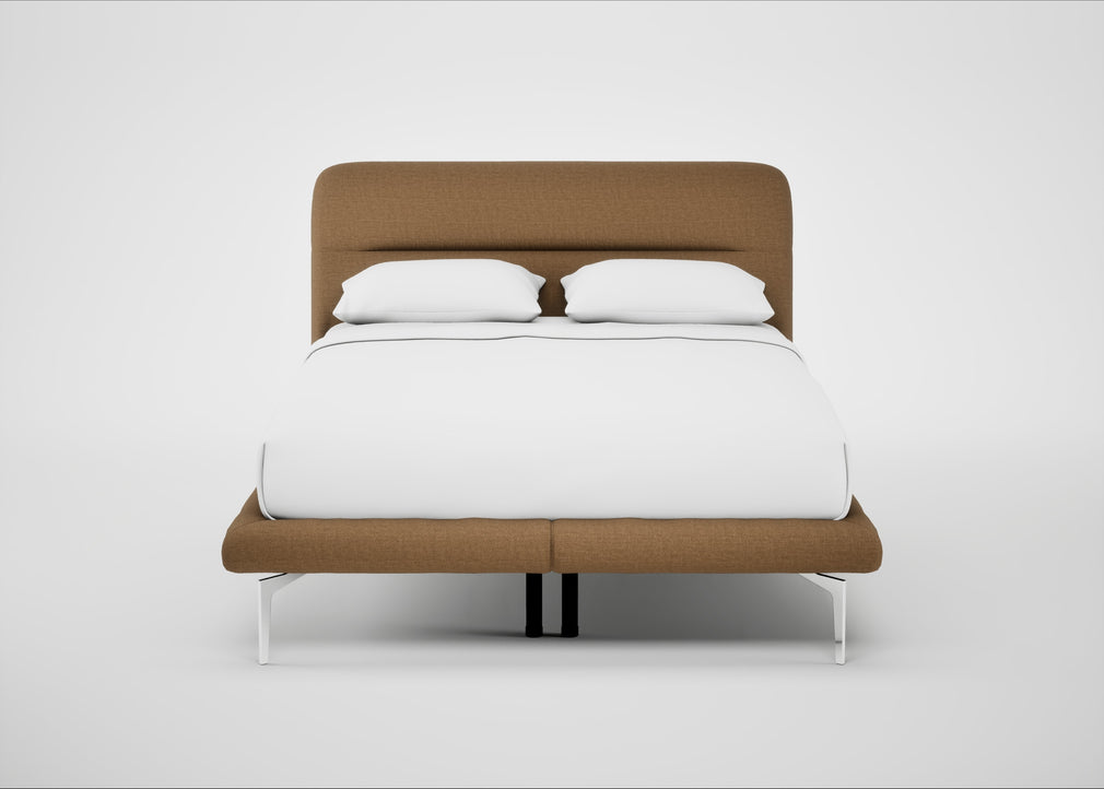 Gia Bed Double / Siena Cotton Clay / Chrome