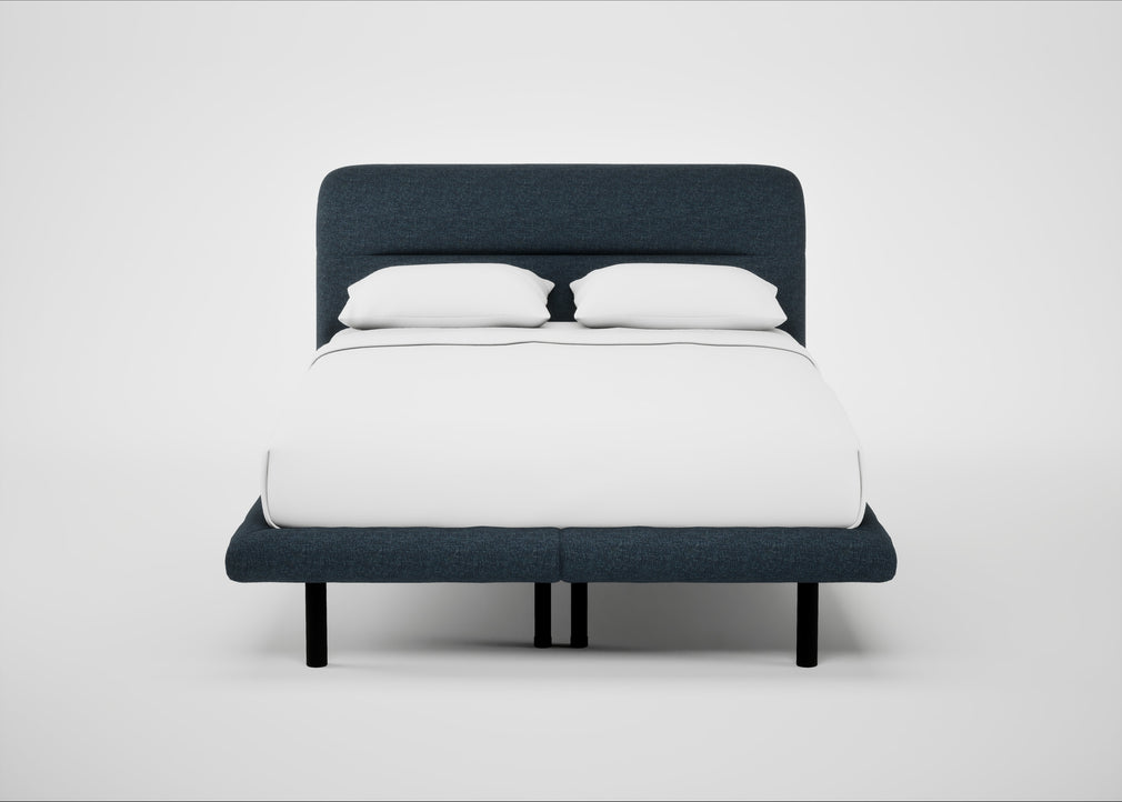 Gia Bed Double / Siena Cotton Deep Sea / Black