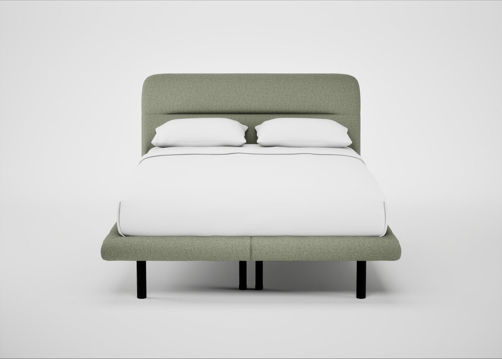 Gia Bed Double / Siena Cotton Pistachio / Black