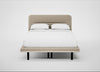 Gia Bed Double / Nova Velluto Almond / Black