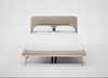 Gia Bed Double / Nova Velluto Almond / Chrome