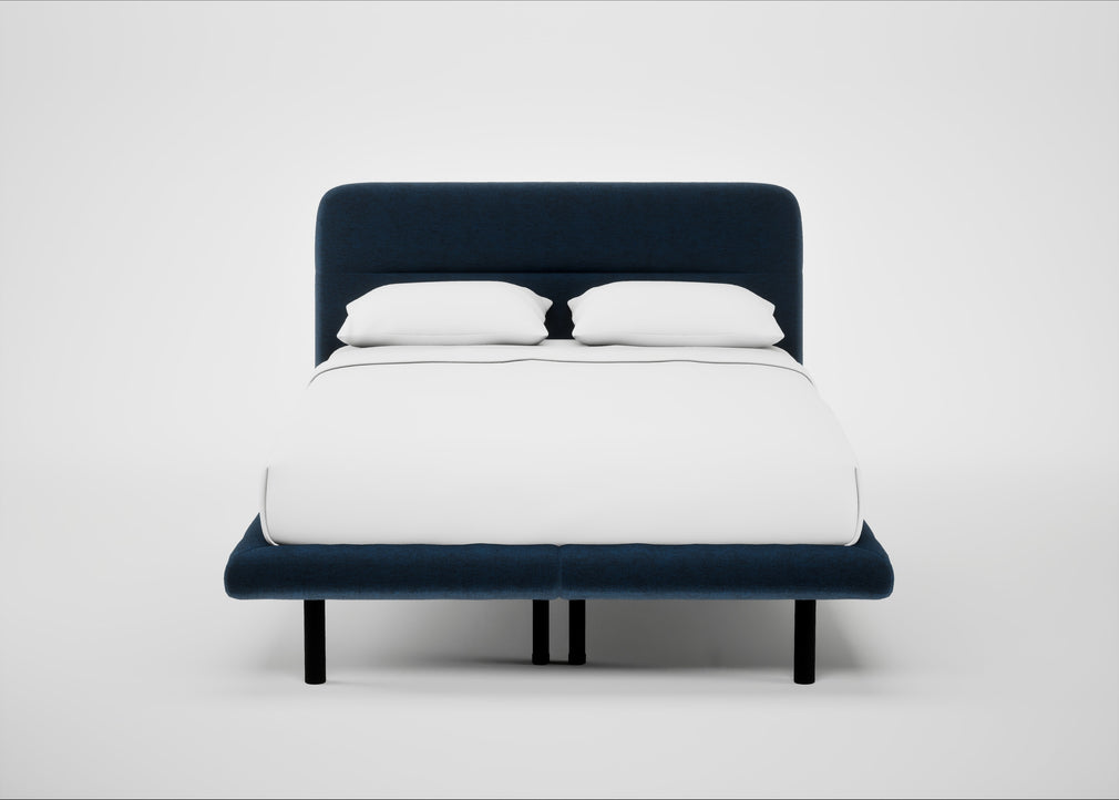 Gia Bed Double / Nova Velluto French Navy / Black