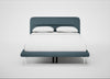Gia Bed King / Nova Boucle Oxford Blue / Chrome