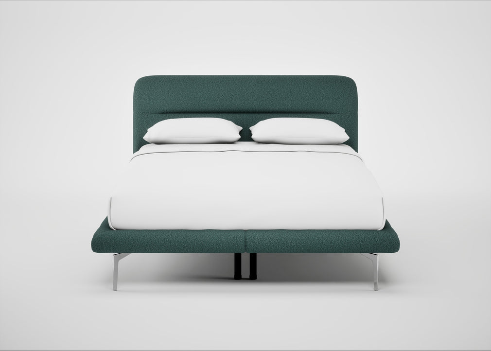 Gia Bed King / Nova Boucle Sherpa / Chrome
