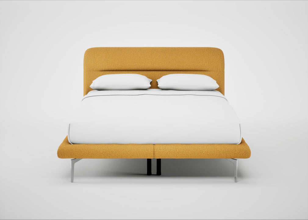 Gia Bed King / Nova Boucle Turmeric / Chrome