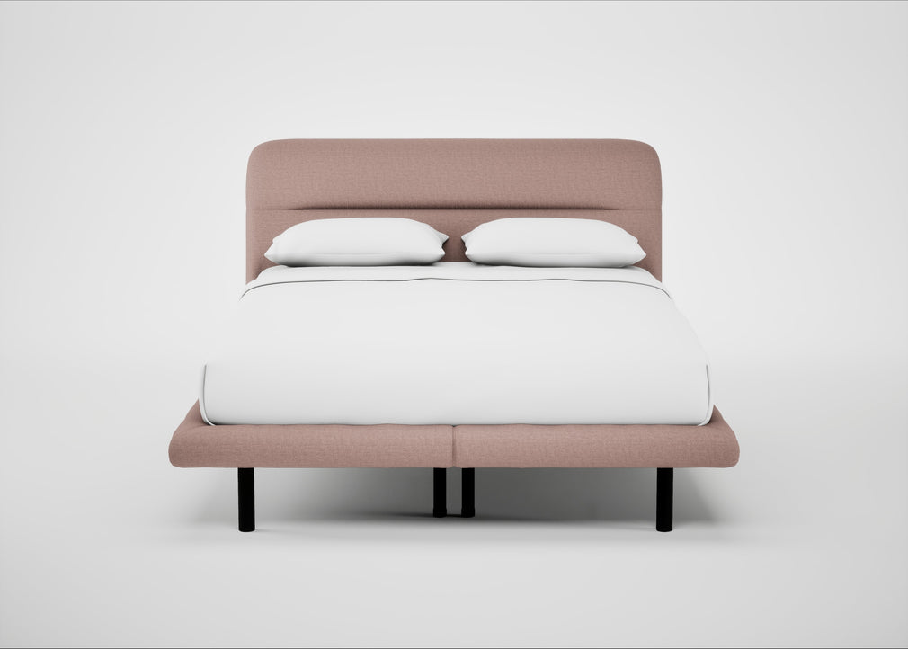 Gia Bed King / Siena Cotton Dusky Pink / Black