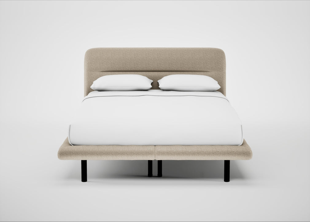 Gia Bed King / Nova Velluto Almond / Black