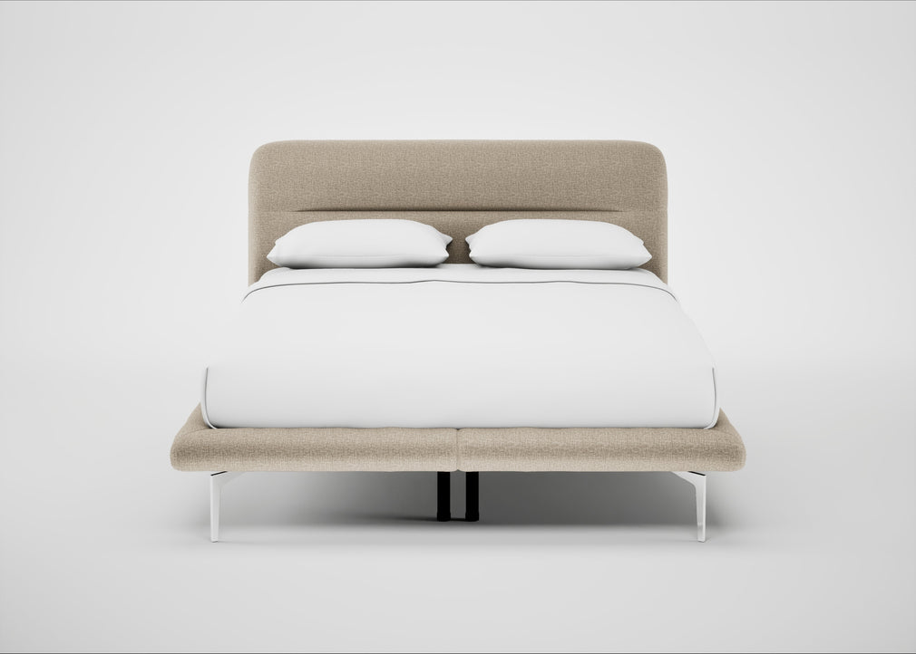 Gia Bed King / Nova Velluto Almond / Chrome
