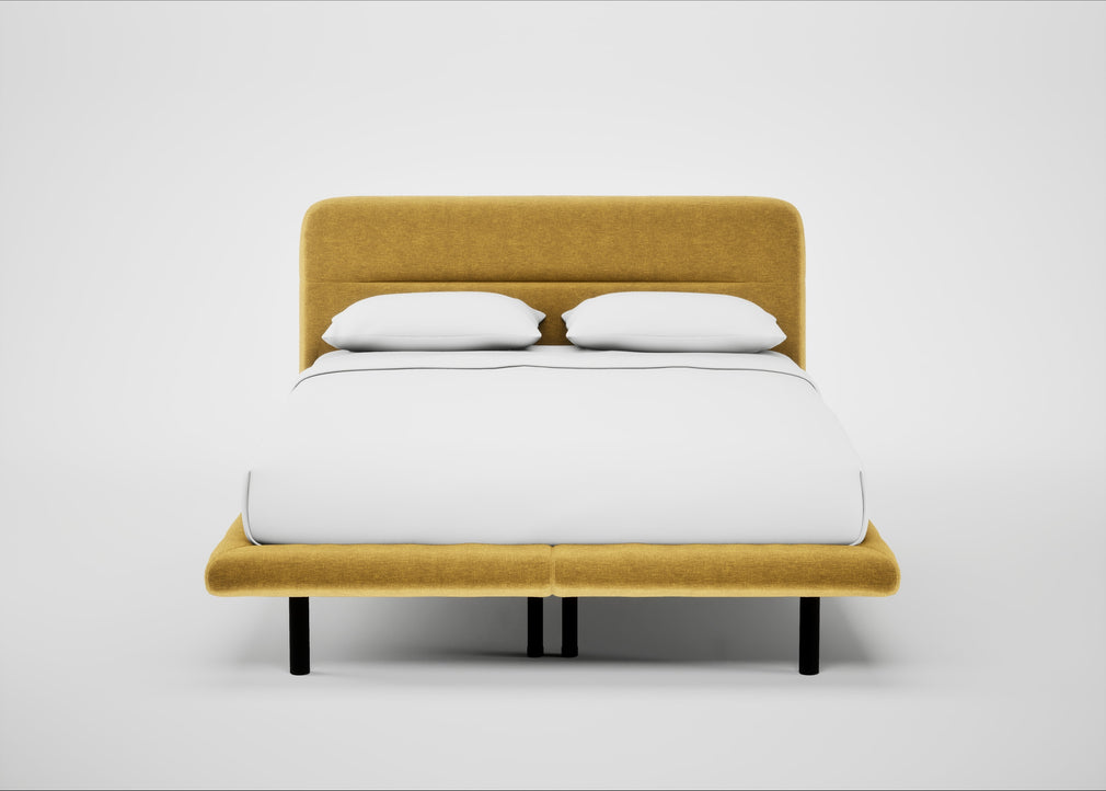 Gia Bed King / Nova Velluto Corn / Black