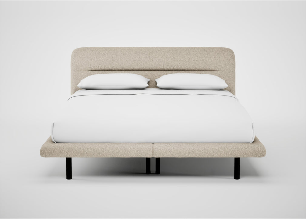 Gia Bed Super King / Nova Boucle Oat / Black