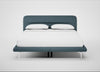 Gia Bed Super King / Nova Boucle Oxford Blue / Chrome
