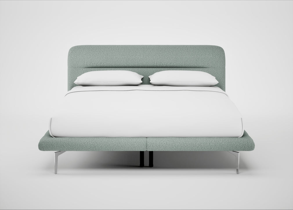 Gia Bed Super King / Nova Boucle Panache / Chrome