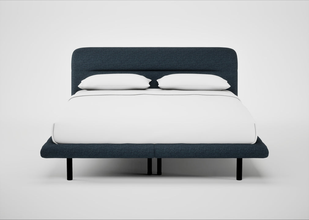 Gia Bed Super King / Siena Cotton Deep Sea / Black