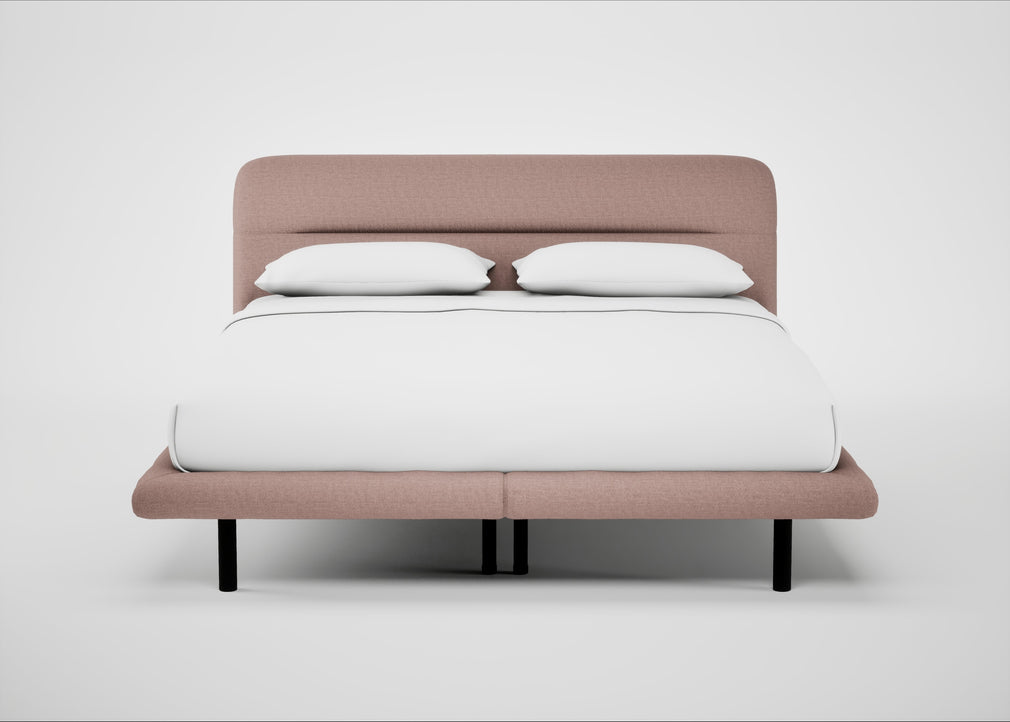 Gia Bed Super King / Siena Cotton Dusky Pink / Black