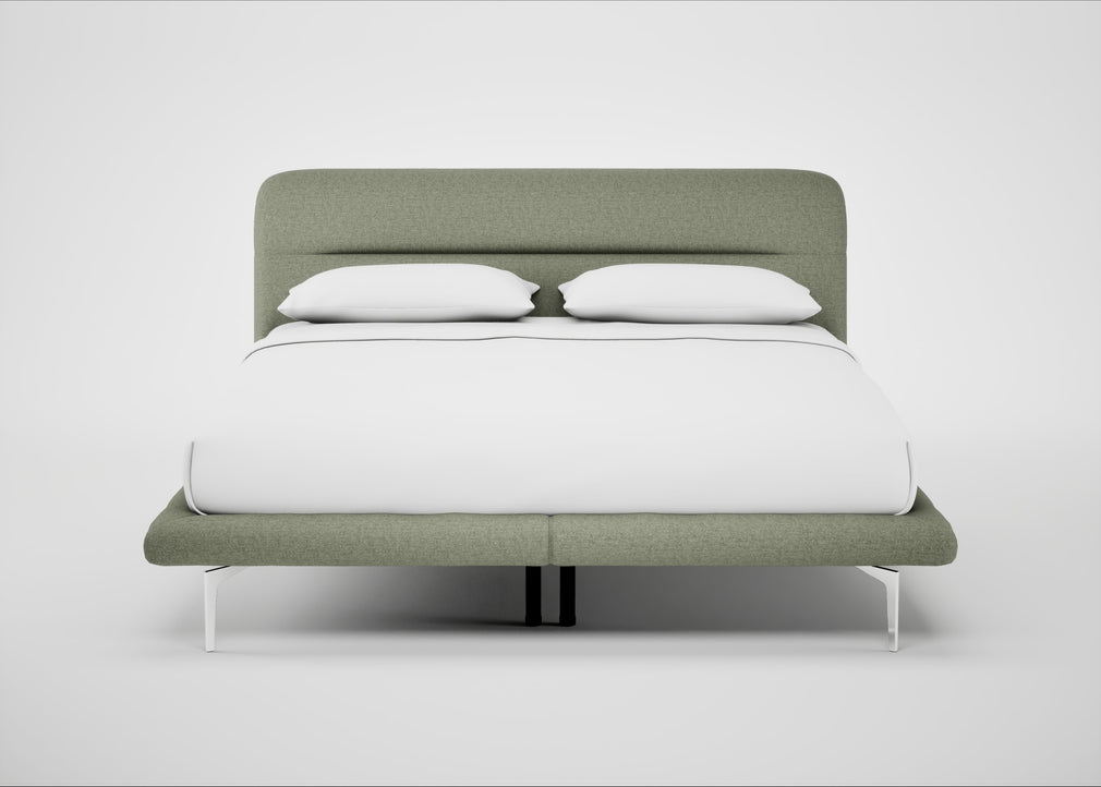 Gia Bed Super King / Siena Cotton Pistachio / Chrome
