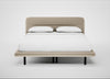 Gia Bed Super King / Nova Velluto Almond / Black