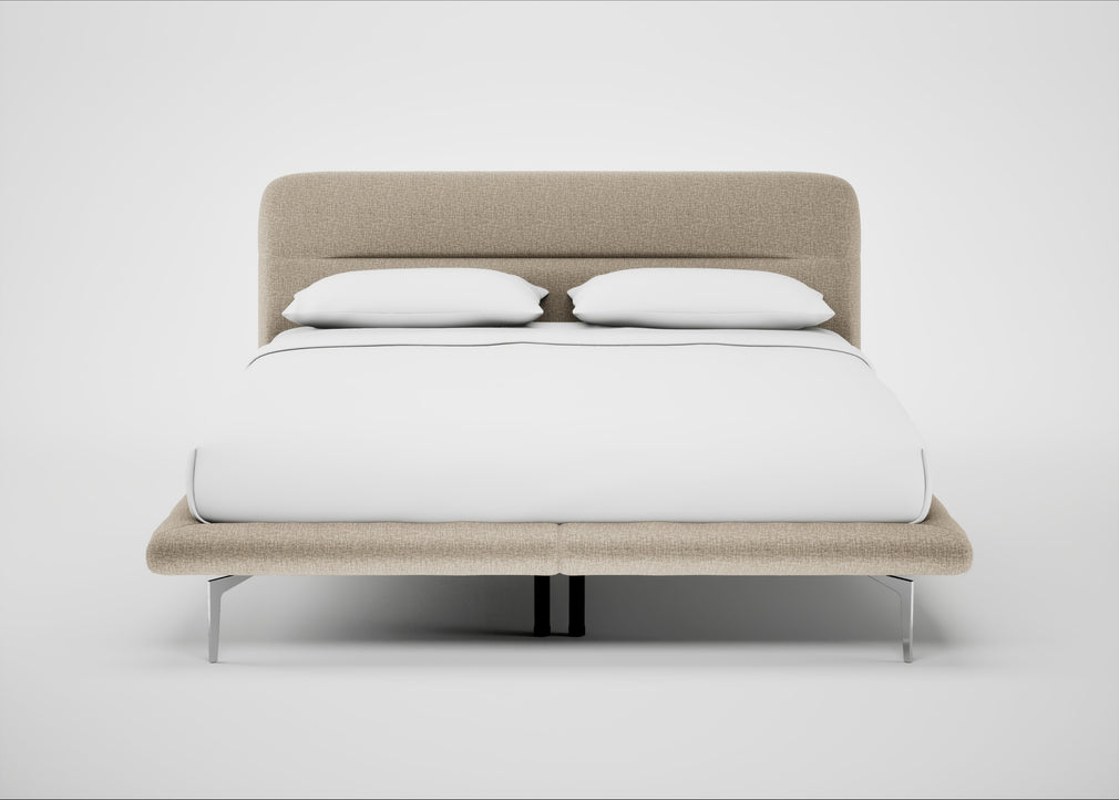Gia Bed Super King / Nova Velluto Almond / Chrome
