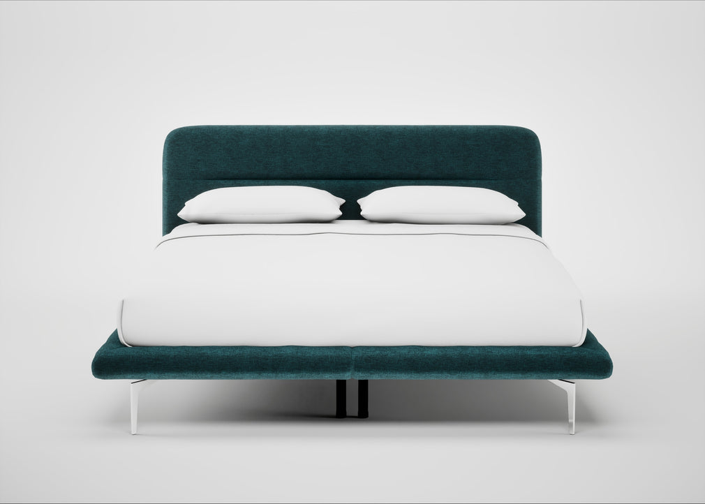 Gia Bed Super King / Nova Velluto Bermuda / Chrome