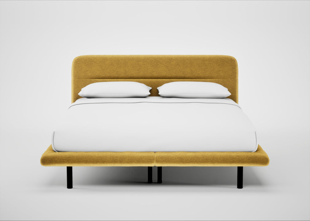 Gia Bed Super King / Nova Velluto Corn / Black