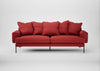 Torrington 4 Seater Sofa Melton Wool Red Oxide